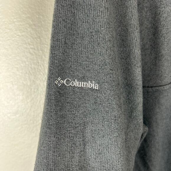 Columbia Womens High Neck Grey Top Size Medium Pullover Soft Mid Layer - Picture 7 of 7